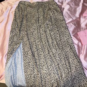 Leopard maxi skirt